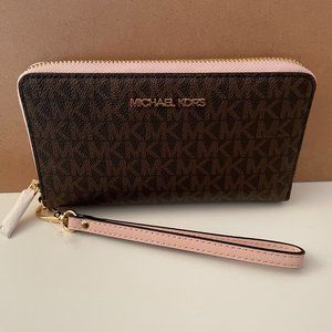 Michael Kors Large Wallet Phone Case Wristlet